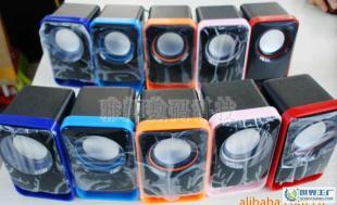 方形彩邊USB2.0 HIFI電腦音箱WJ-67 家用與筆記本音質(zhì)升級(jí)之選